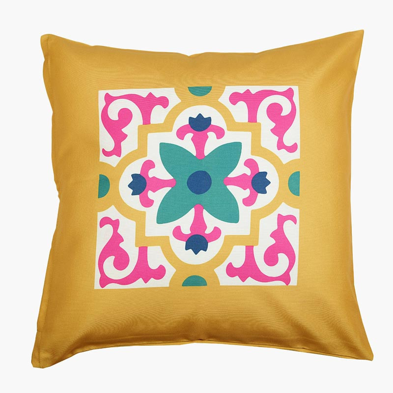 Coussin deperlant zelige 45x45cm