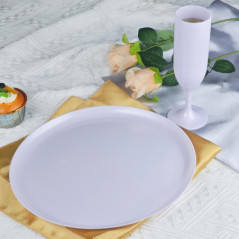 Pack de 4 assiettes plastiques d