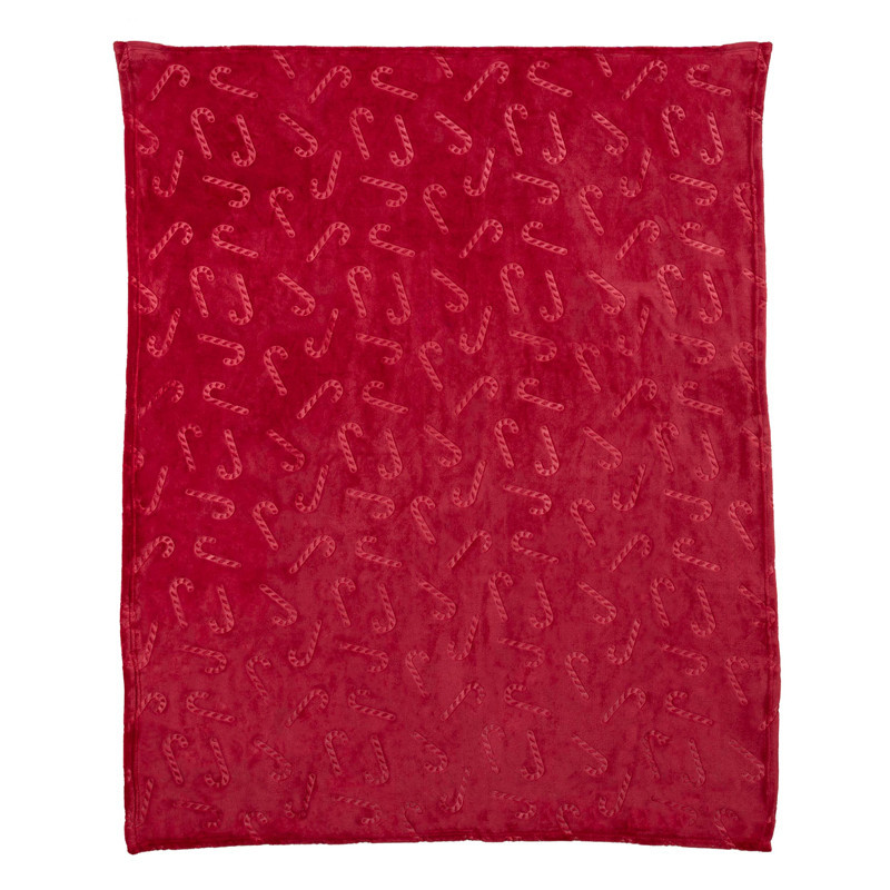 Cdu plaid candy cane 130x160cm