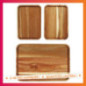 Lot de 3 plateaux en acacia