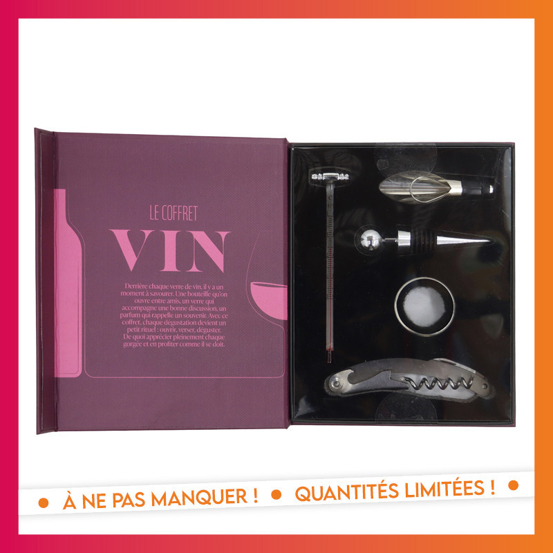 Coffret cuisine vin