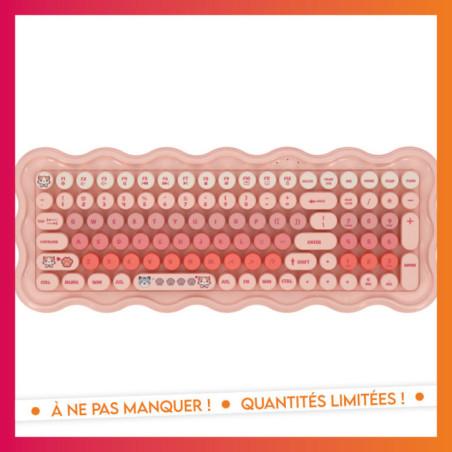 Clavier vague rose clair