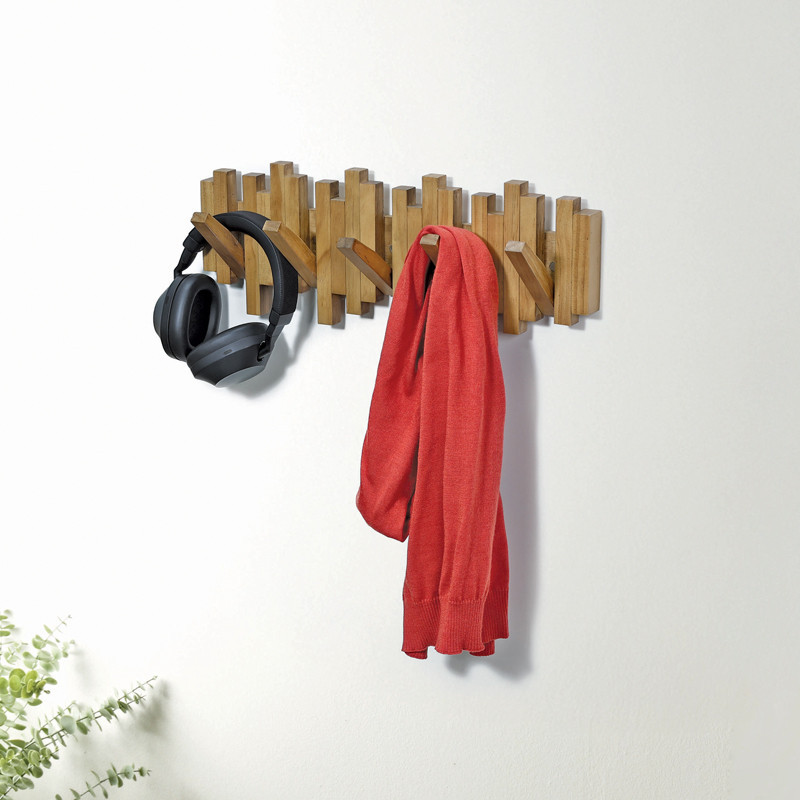 Porte manteaux irregulier bois f