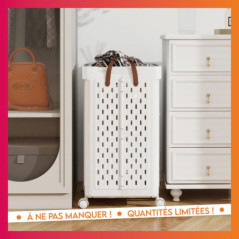 Paniere a linge a roulettes 67l