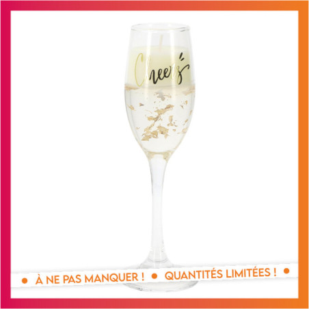 Bougie flute champagne