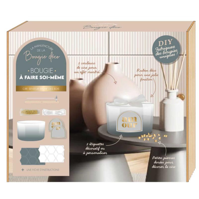 Coffret bougie pierre