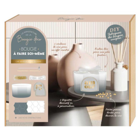 Coffret bougie pierre