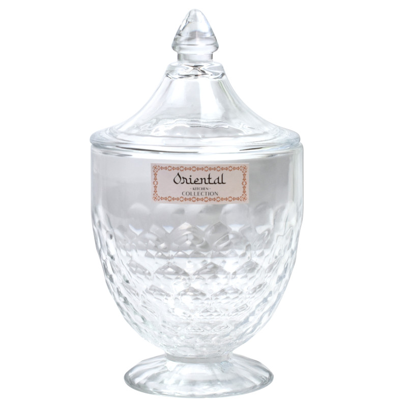 Bonbonniere en verre d10x20cm