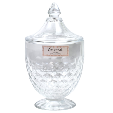 Bonbonniere en verre d10x20cm