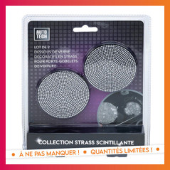 2 repose gobelet auto bling