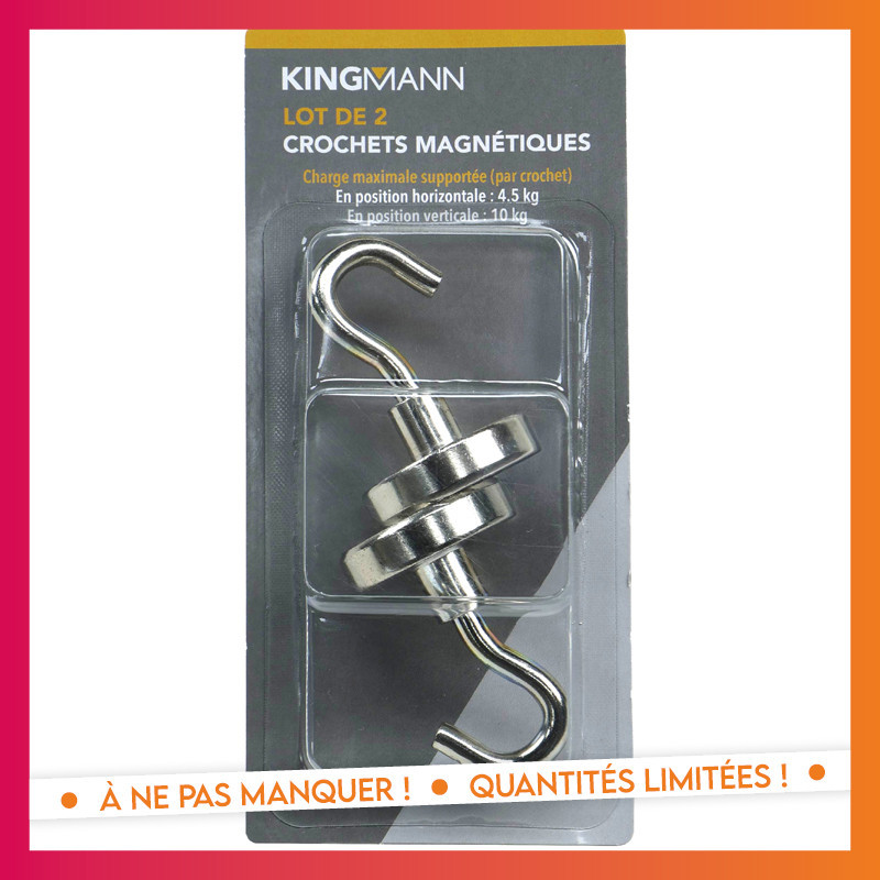2 crochets magnetiques