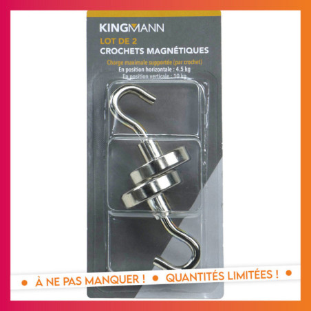 2 crochets magnetiques