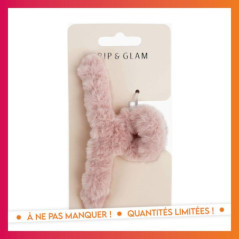 Pince cheveux fluffy creme