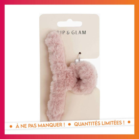 Pince cheveux fluffy creme