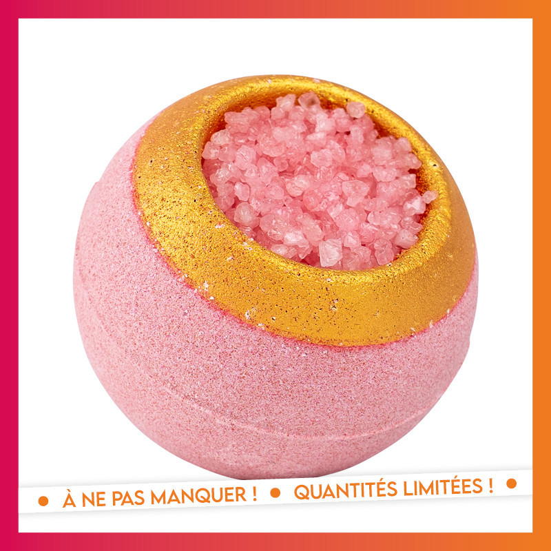 Bombe de bain garnie fleur