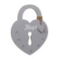 Accroche cle mural coeur mdf