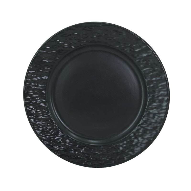 Assiette plate texturee