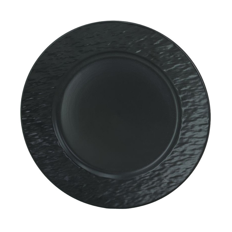 Assiette a dessert texturee n/b