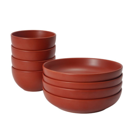 Set de vaisselle 8 pcs 2 couleu