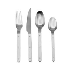 Menagere 16pcs inox manche blanc
