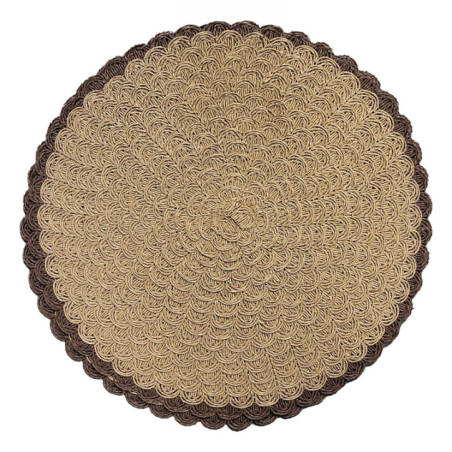 Set de table x2 beige avec cotte