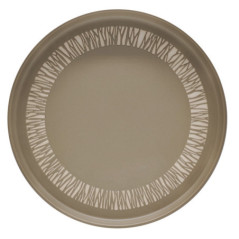 Assiette plate taupe zebre d26cm