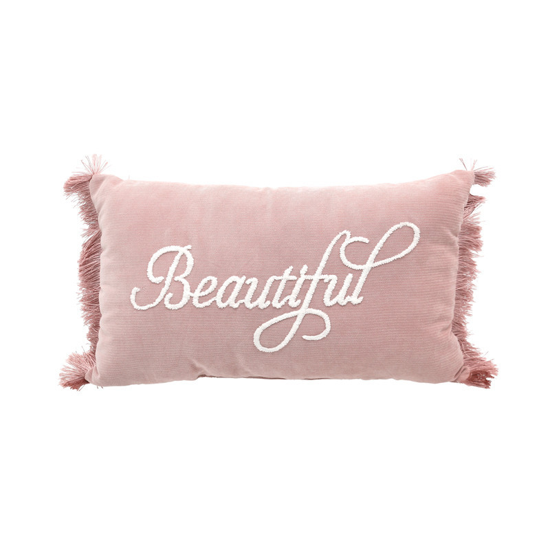 Coussin beauty 30x50cm rose