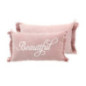 Coussin beauty 30x50cm rose