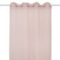 Voile raye 140x240cm rose
