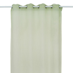 Voile raye 140x240cm vert sauge