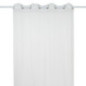 Voile raye 140x240cm blanc