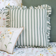 Coussin volant raye 45x45cm saug