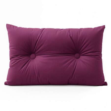 Coussin capitonne 70x50cm bordea