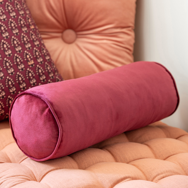 Traversin d15x40cm bordeaux