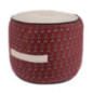 Pouf jaipur d40x30cm bordeaux