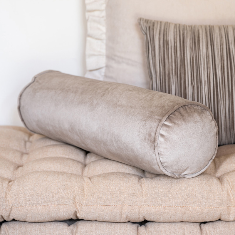 Traversin d15x40cm taupe