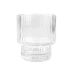 Verre strie transparent 31cl x4