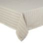 Nappe tissee rayures beige