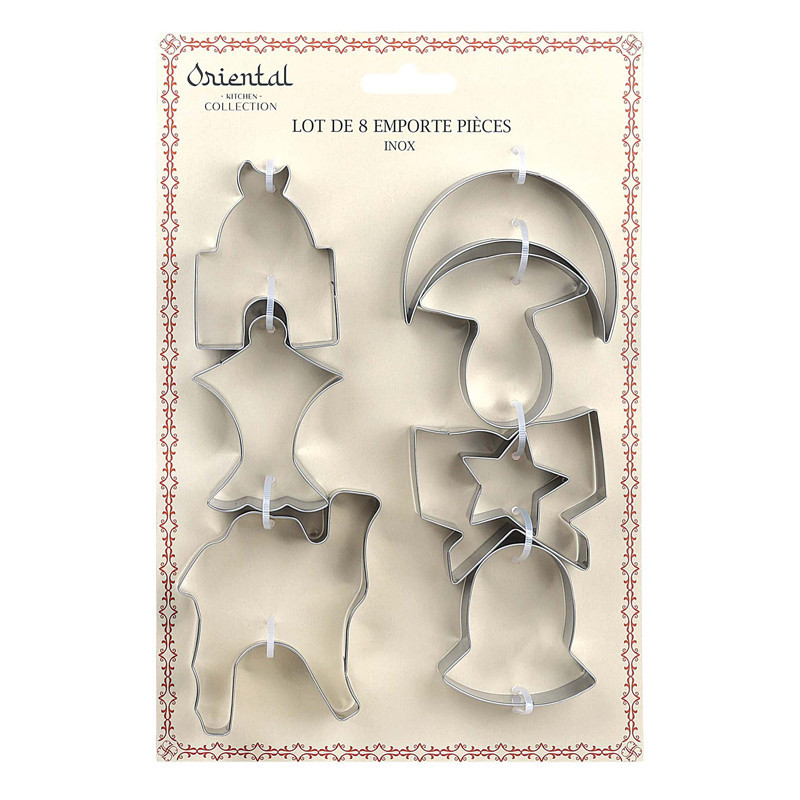 Lot de 8 emporte pieces oriental