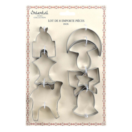 Lot de 8 emporte pieces oriental