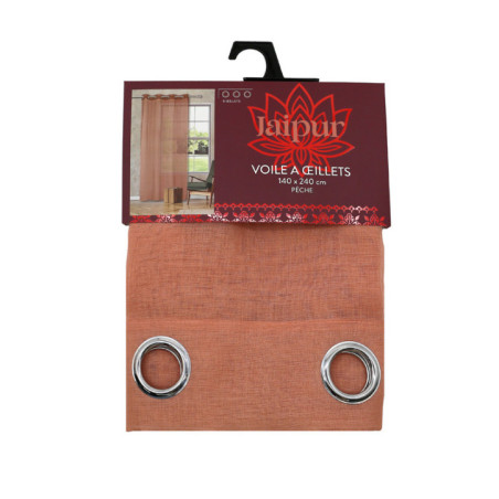 Voile a Aillets 140x240cm peche