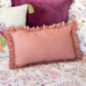 Coussin volants effet lin 30x50c