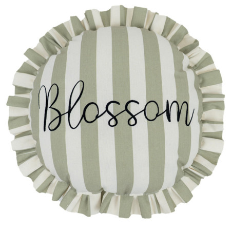 Coussin raye blossom d38cm sau