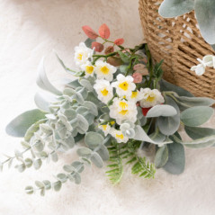 Bouquet fleurs h48cm