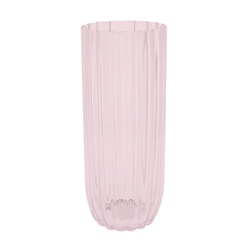Vase verre strie