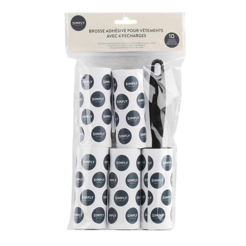 Brosse a vetement + 4 recharges