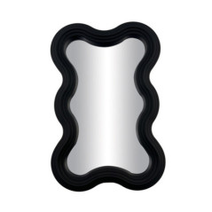 Miroir ondule noir