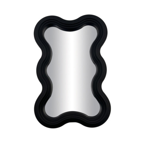 Miroir ondule noir