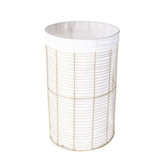 Paniere a linge metal gold