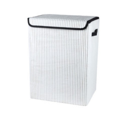 Coffre a linge carre bouclette